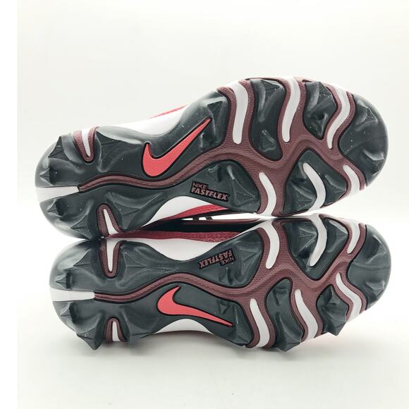 Nike Boys' Alpha Menace 4 Shark Football Cleats Size 10 Red White NWOB - Picture 10 of 11
